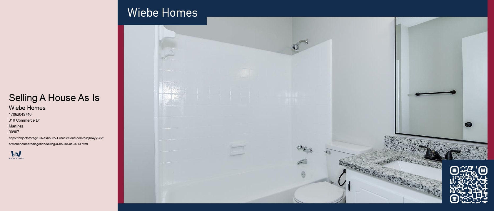Selling A House As Is