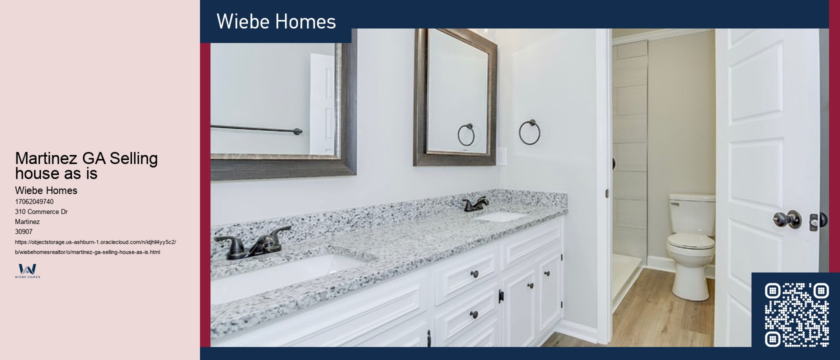 Martinez GA Selling house as is