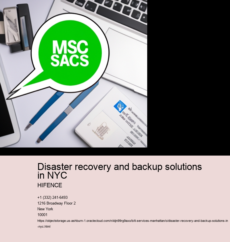 Disaster recovery and backup solutions in NYC