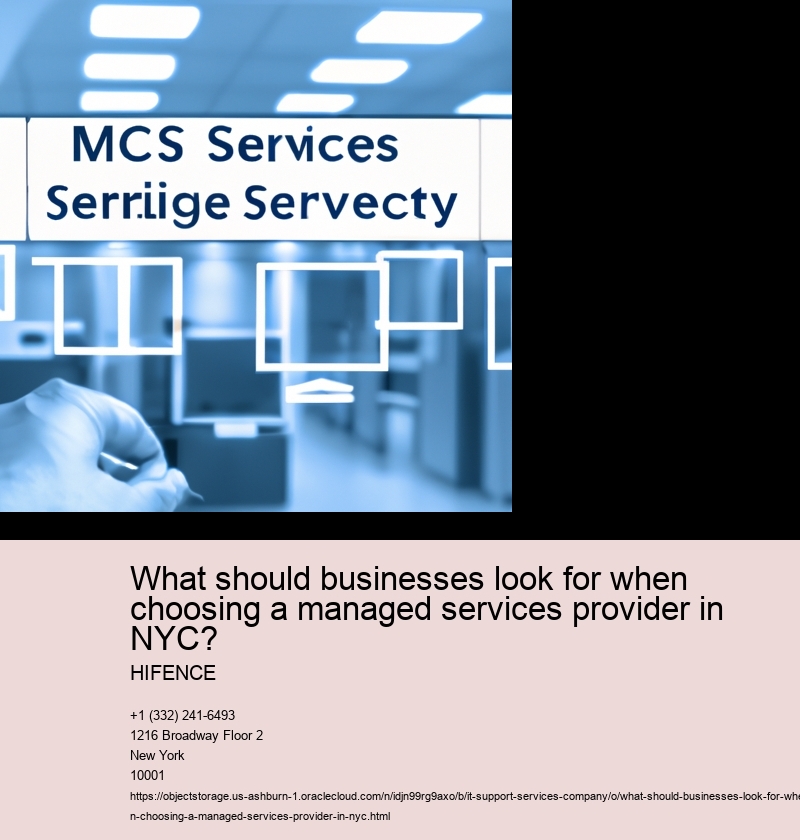 What should businesses look for when choosing a managed services provider in NYC?