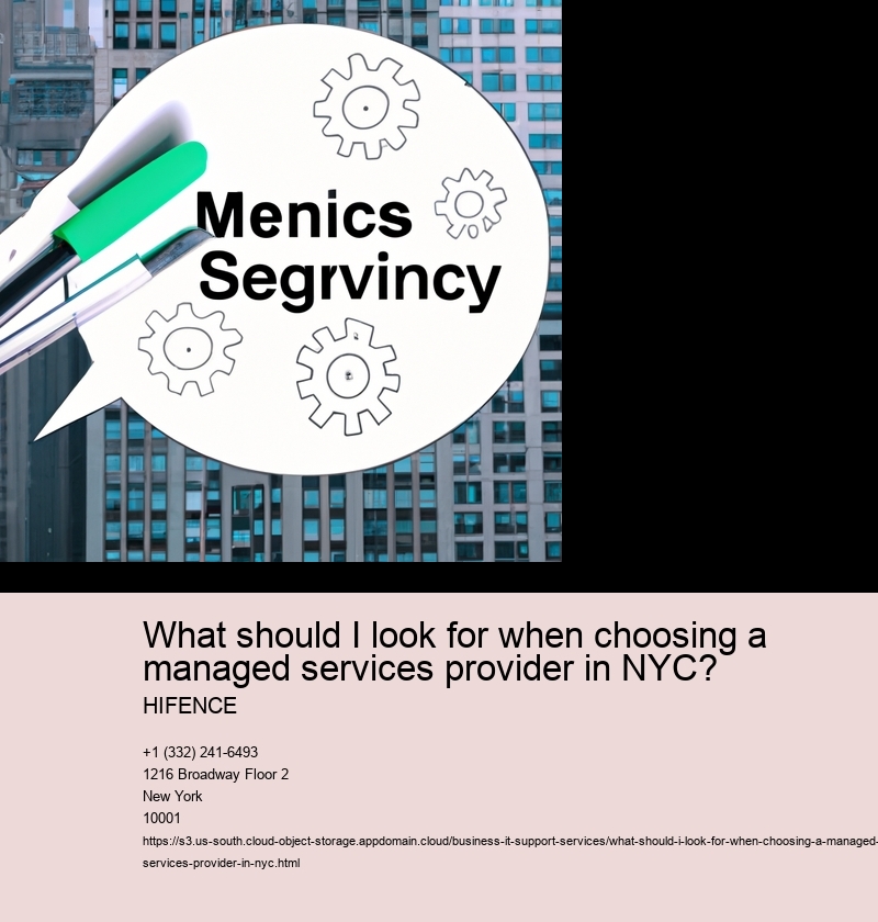 What should I look for when choosing a managed services provider in NYC?