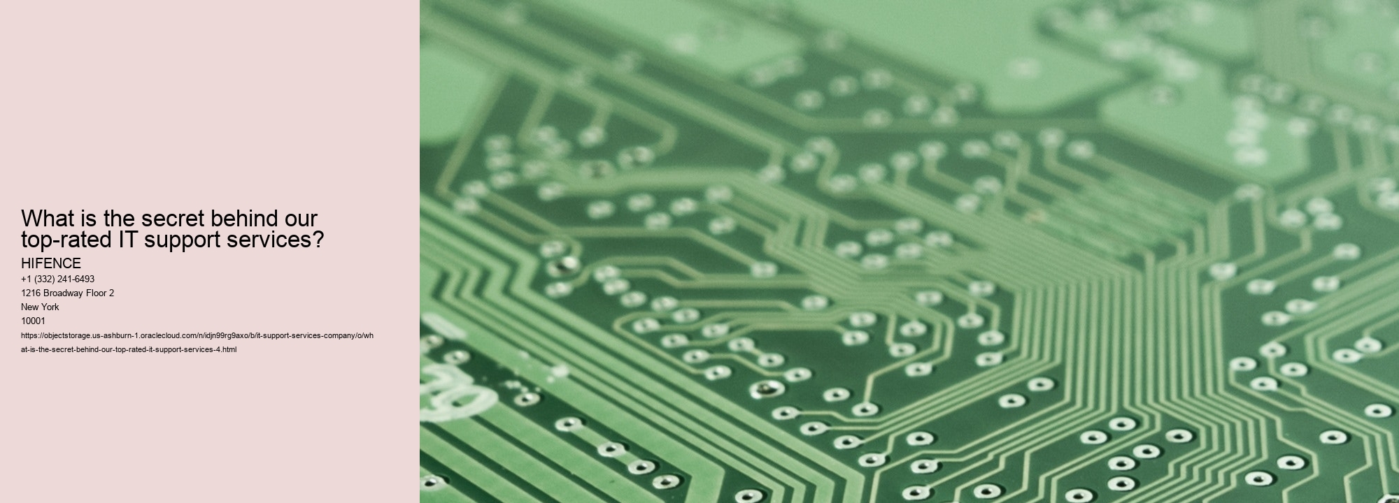 What is the secret behind our top-rated IT support services?