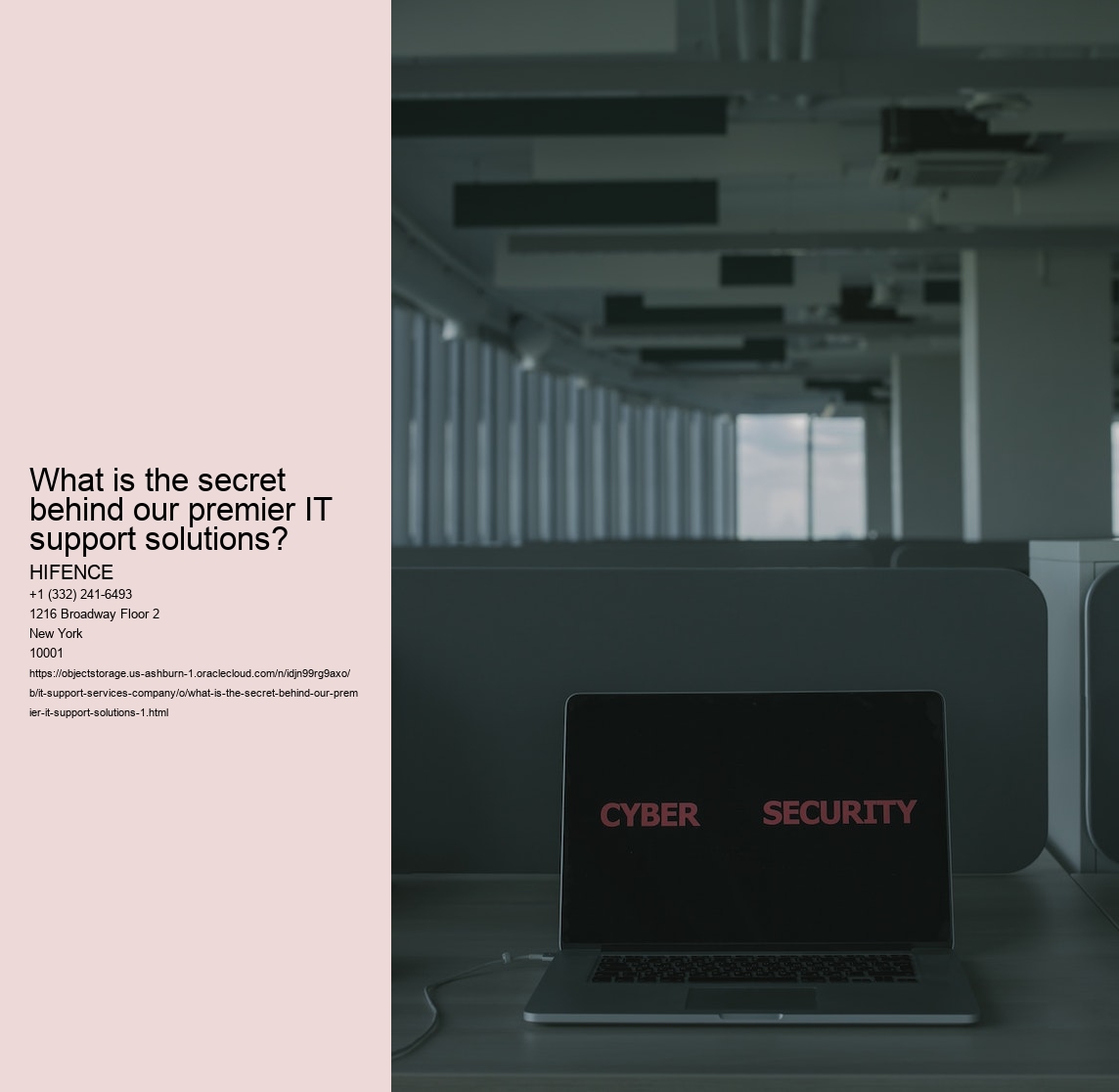 What is the secret behind our premier IT support solutions?