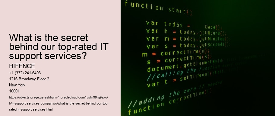 What is the secret behind our top-rated IT support services?