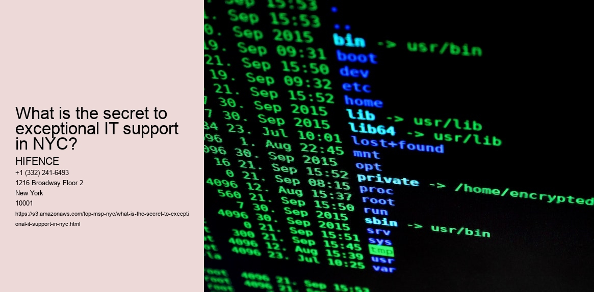 What is the secret to exceptional IT support in NYC?