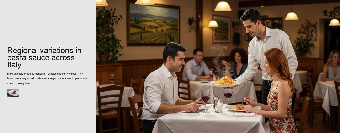 Regional variations in pasta sauce across Italy