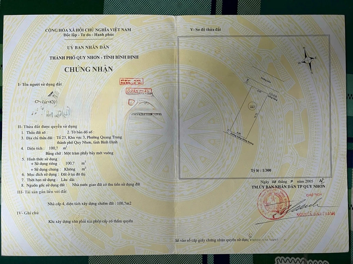 Bán nhà mặt tiền Nguyễn Thái Học, Quy Nhơn, 100m² - Ảnh thu nhỏ 3