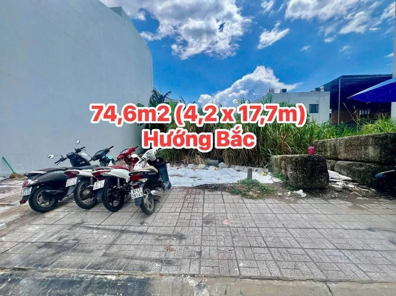 Bán nền đất 74,6m² Mỹ Phước Long Xuyên 3 tỷ - Ảnh 1