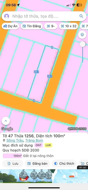 Bán lô góc đất 5x20m Nguyễn Hoàng Bình Dương
