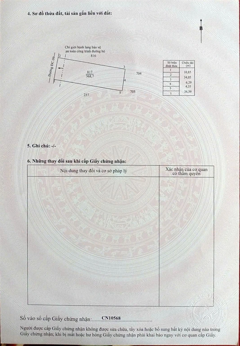 Bán nền biệt thự 340m² Tam Phước, Bình Dương 1.19 tỷ - Ảnh thu nhỏ 3