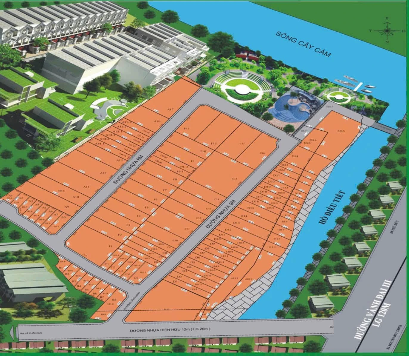 Bán đất 155m2 dự án Tăng Long Garden, gần Đông Tăng Long, Quận 9 giá 7,1 tỷ - Ảnh 1