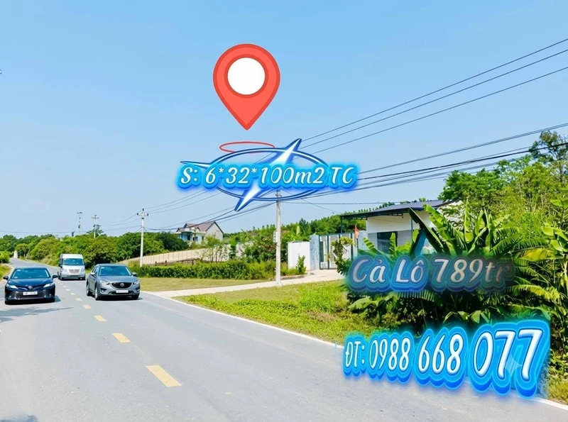 Bán đất thổ cư 100m2 đường Hùng Vương Krông Nô 789 triệu