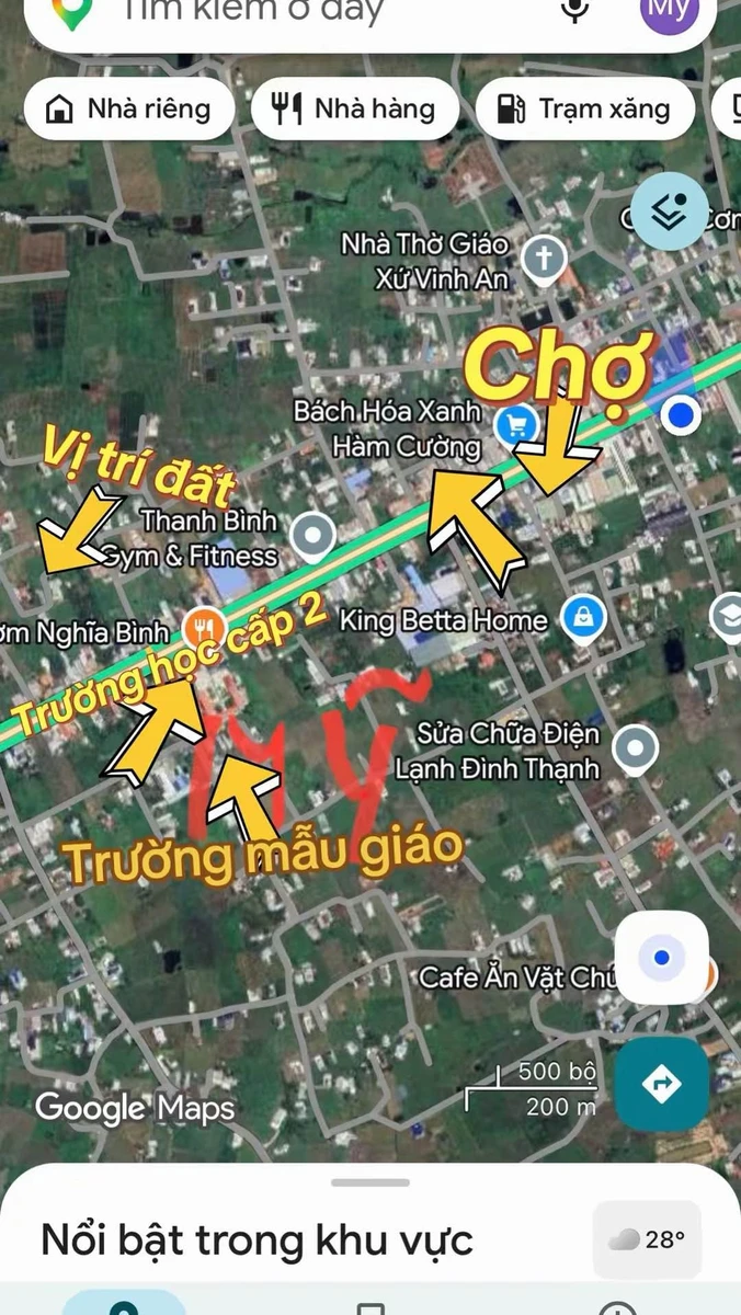 Bán lô đất thổ cư 244m² gần Quốc Lộ 1A Hàm Thuận Nam giá 400 triệu - Ảnh thu nhỏ 3