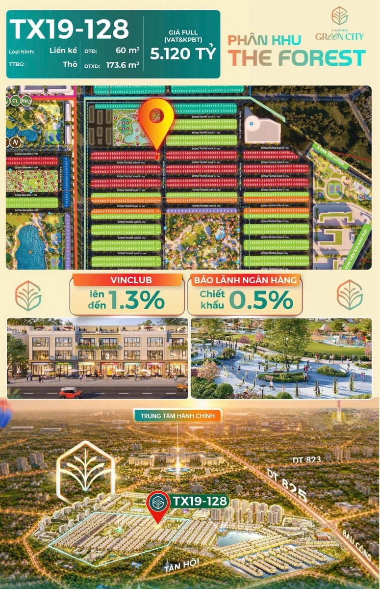 Bán nhà Vinhomes Green City 173.6m² gần công viên 5.12 tỷ - Ảnh thu nhỏ 2