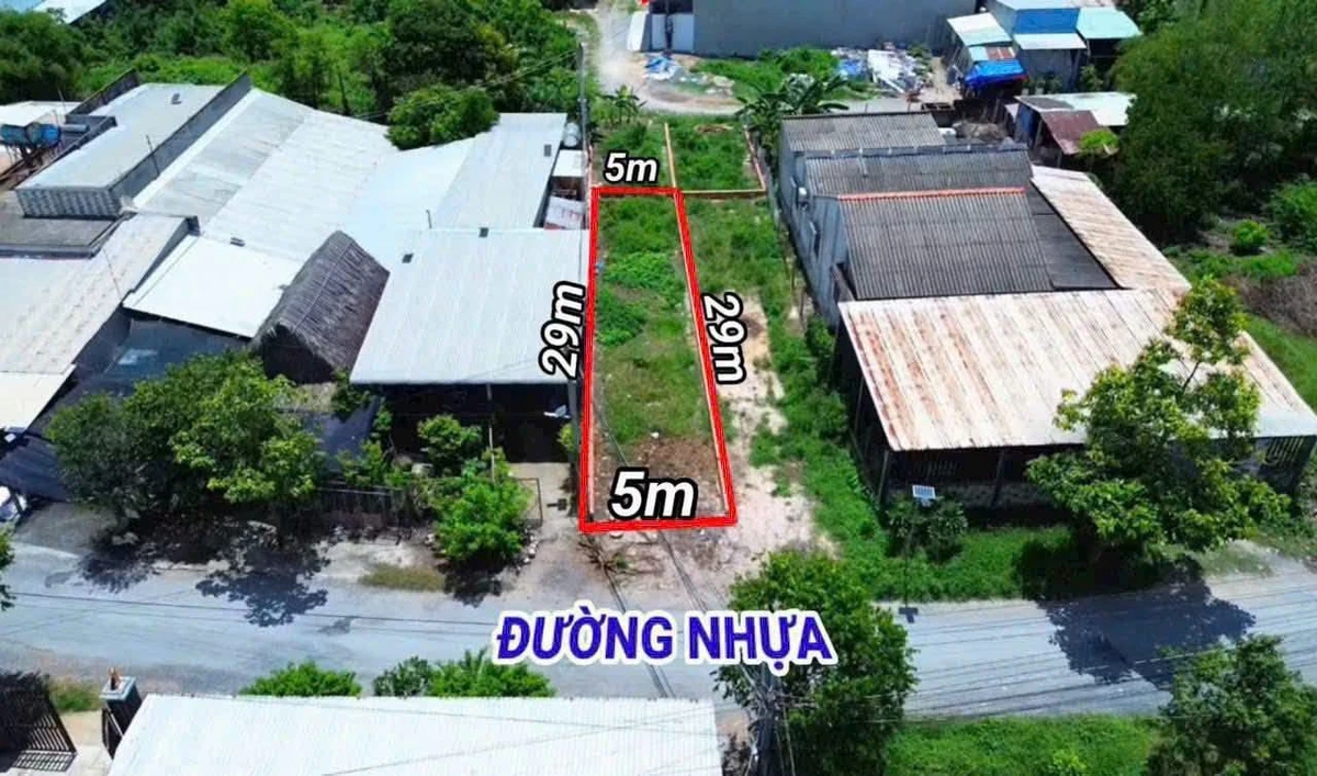 Bán đất 145m² mặt tiền 5m Nhơn Hoà, Hóc Môn - Ảnh thu nhỏ 2