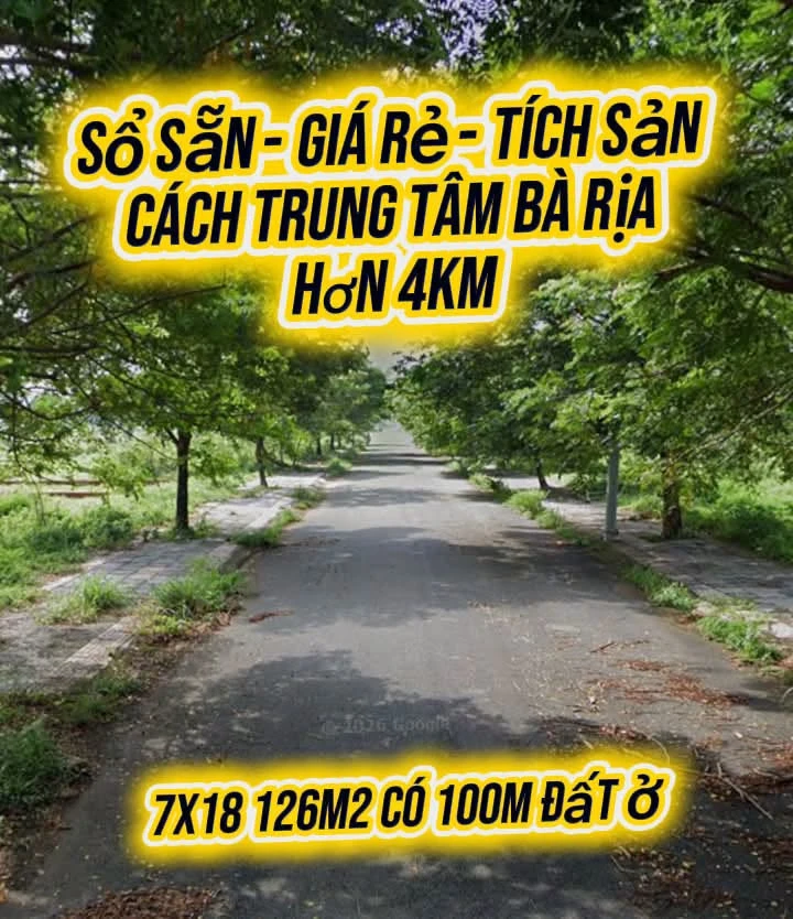 Bán đất 100m² ven Bà Rịa 1.2 tỷ - Ảnh 1