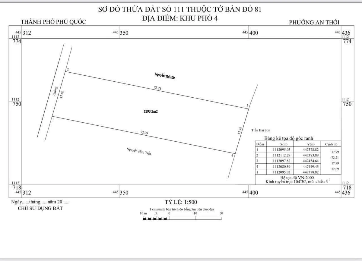 Bán lô đất 1.293 m² An Thới, Phú Quốc 6 triệu/m² - Ảnh thu nhỏ 3