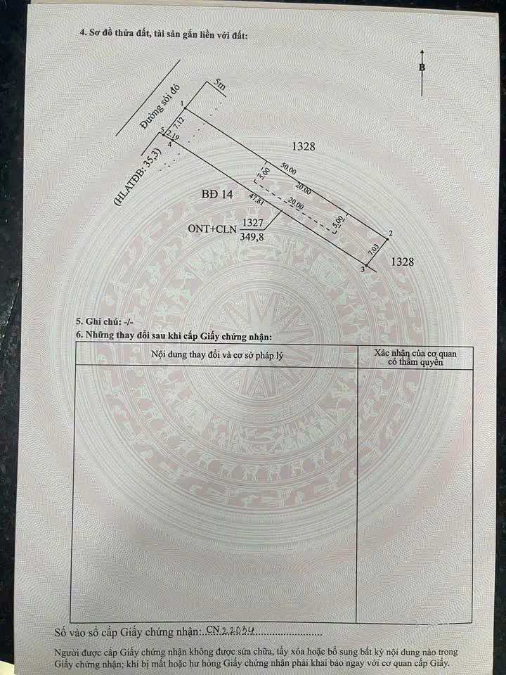 Bán đất thổ cư Xã Minh Thạnh Dầu Tiếng 399 triệu - Ảnh 1