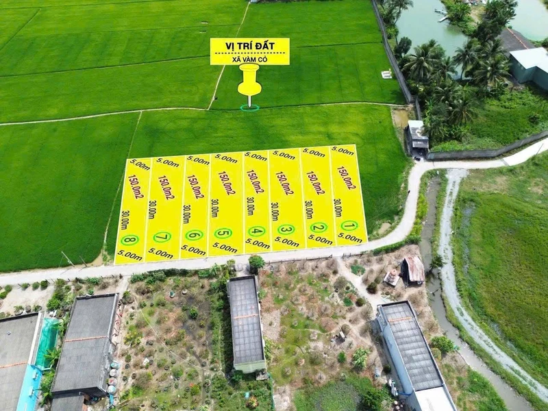 Bán đất thổ cư 100% 150m² giá 399 triệu Tân Trụ Long An