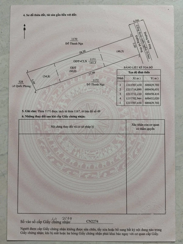 Bán đất Thủ Dầu Một 141m2, giá 2,5 tỷ
