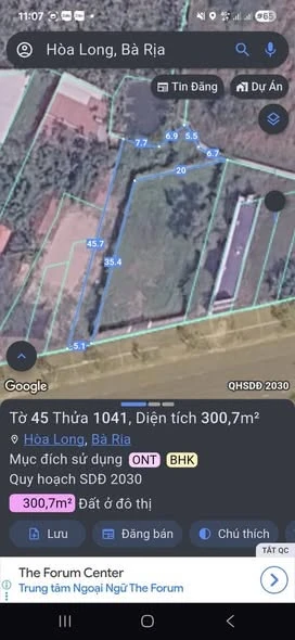 Bán đất mặt tiền Võ Văn Kiệt, Bà Rịa, 300m2, 5 tỷ 200