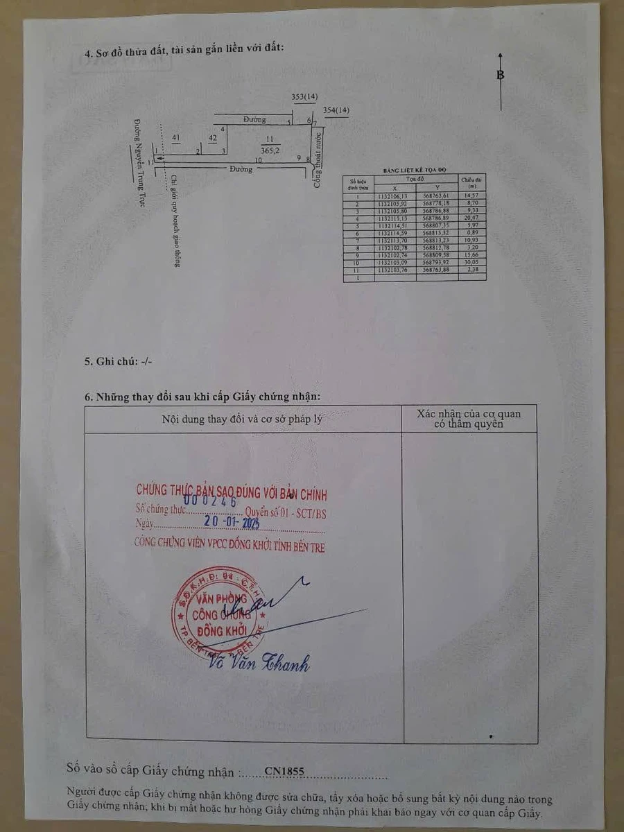 Bán đất 365 m2 đường Nguyễn Trung Trực, Bến Tre - Ảnh 1