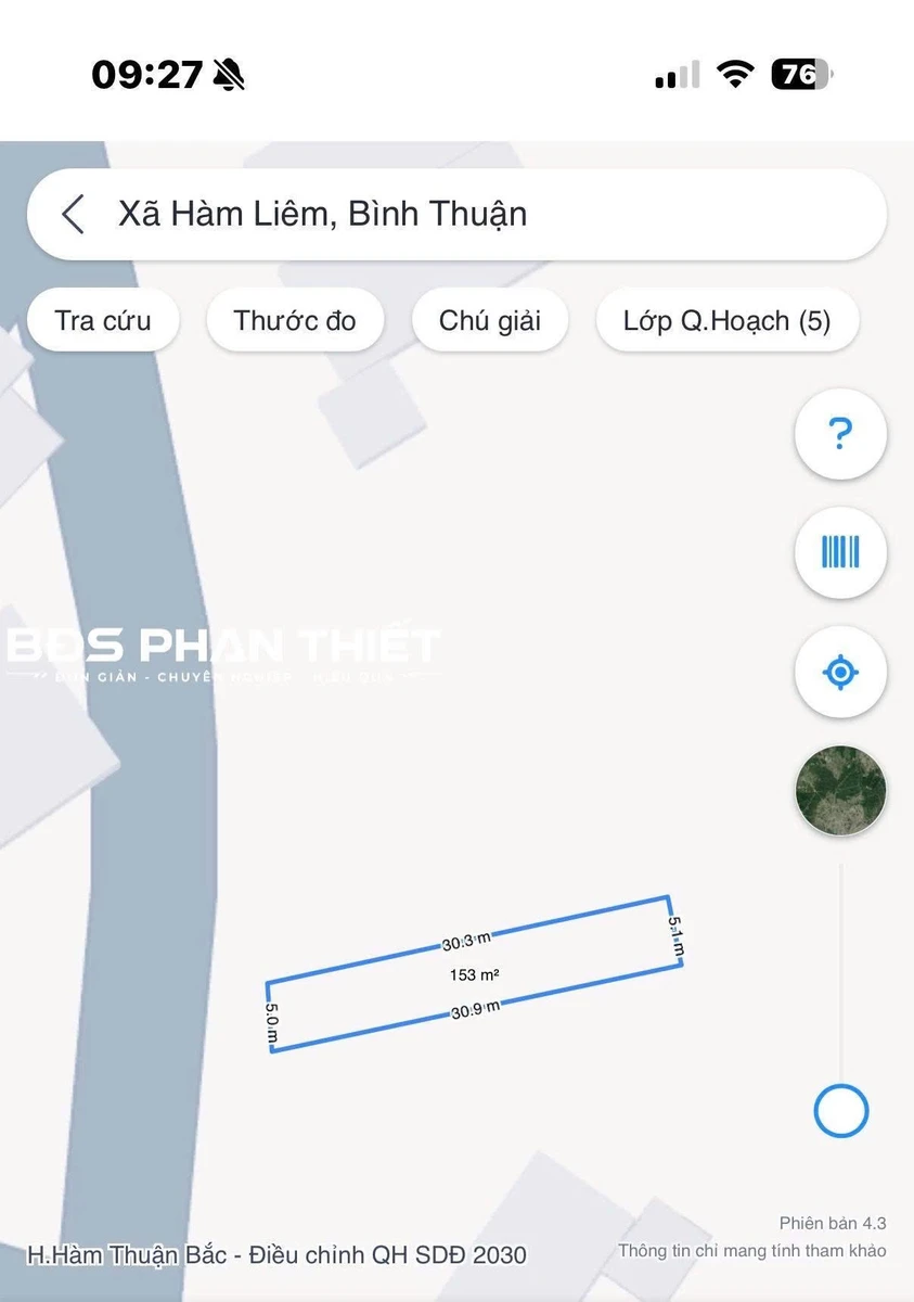 Bán đất Hàm Liêm 152.3 m² 890 triệu - Ảnh thu nhỏ 2