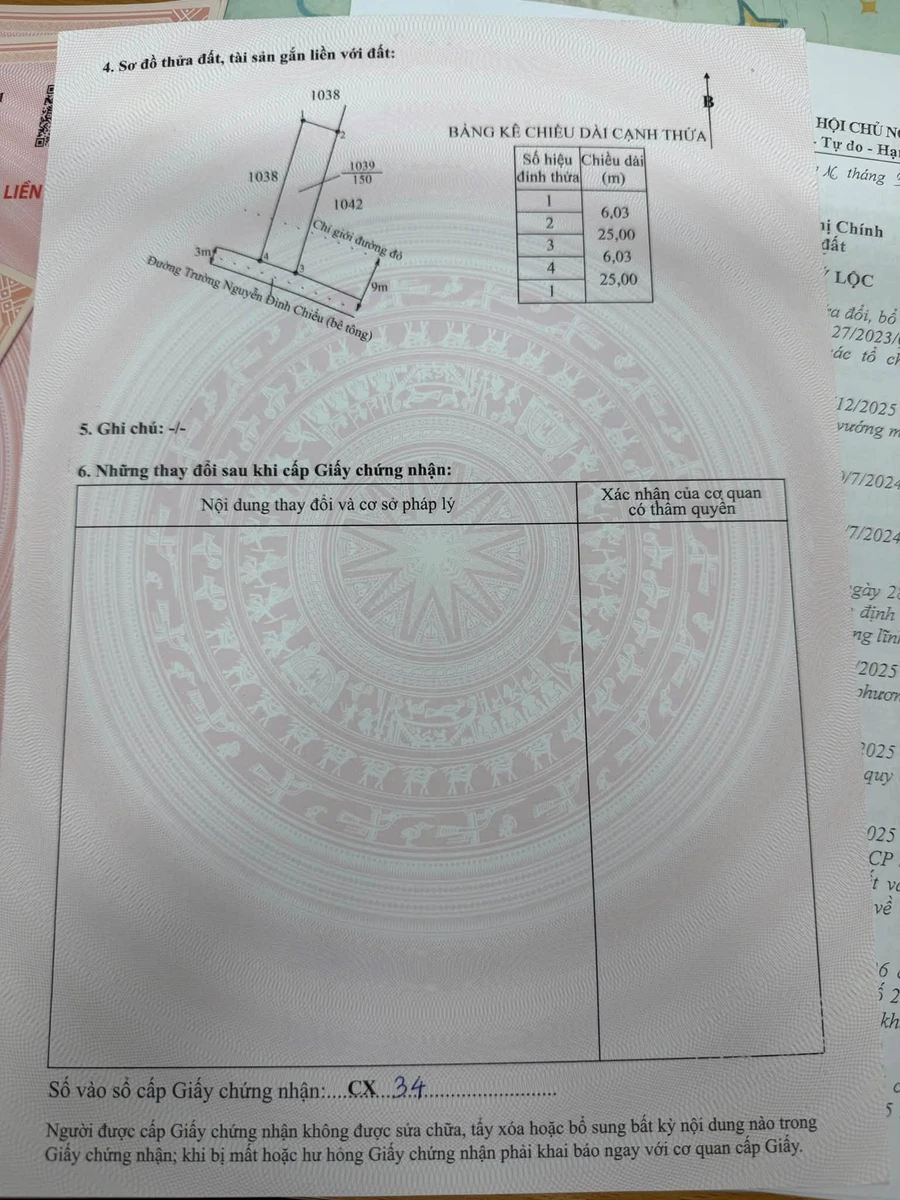 Bán nền đất Nguyễn Đình Chiểu Mỹ Lộc 500m2, 2.6 tỷ - Ảnh thu nhỏ 4