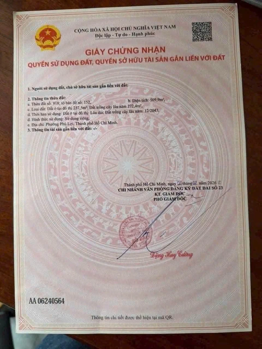 Bán đất Hiệp Thành Thủ Dầu Một 509m2 mặt tiền 20m - Ảnh thu nhỏ 2
