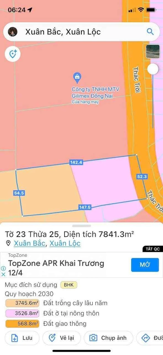 Bán đất mặt tiền Thanh Sơn 7.841m2 Đồng Nai 14,9 tỷ - Ảnh thu nhỏ 5