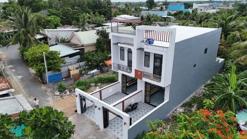 Bán nhà 1 trệt 1 lầu 120m² 4 phòng Cần Giuộc Long An