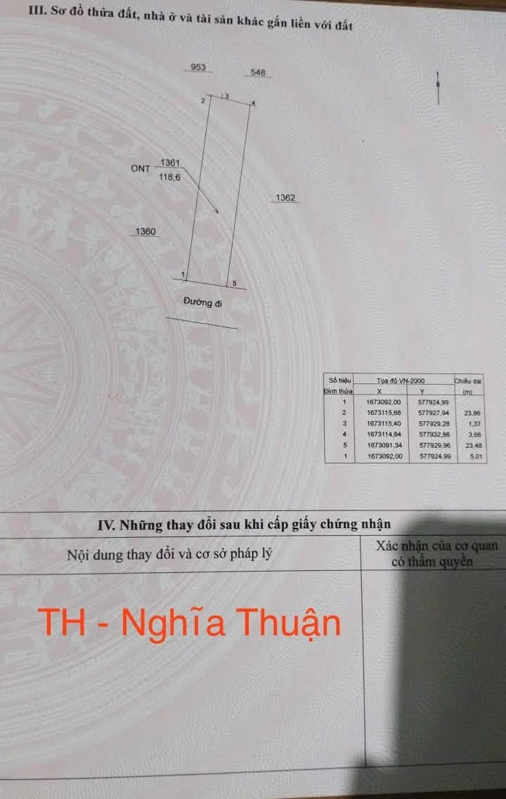 Bán đất 5x24m (120m²) Nghĩa Thuận Nhà Bè - 290 triệu - Ảnh 1