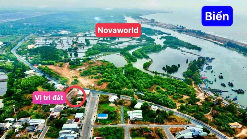 Bán đất mặt tiền đường biển Bình Châu Vũng Tàu 308m2