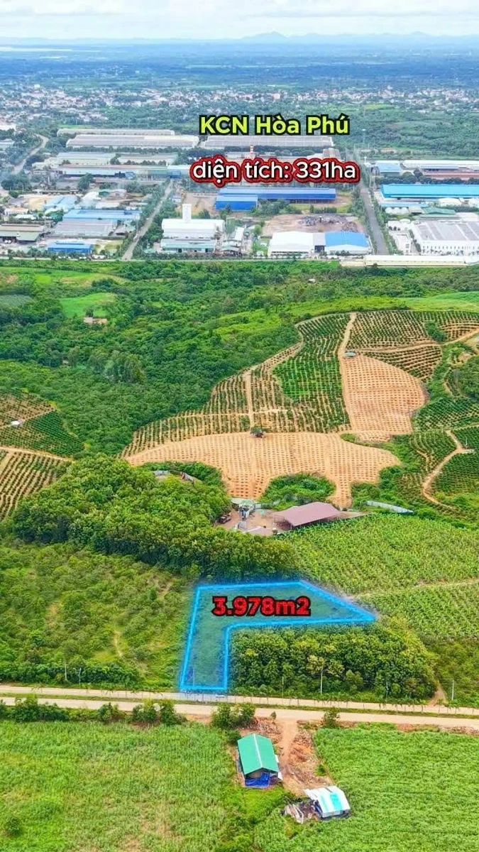 Bán đất nền 1312m² nằm KCN Hòa Phú, Đắk Lắk, giá 1 tỷ 700 triệu - Ảnh thu nhỏ 2