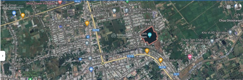 Chính chủ bán mảnh đất tại mặt Hồ Nam - khu địa ốc, Bạc Liêu
