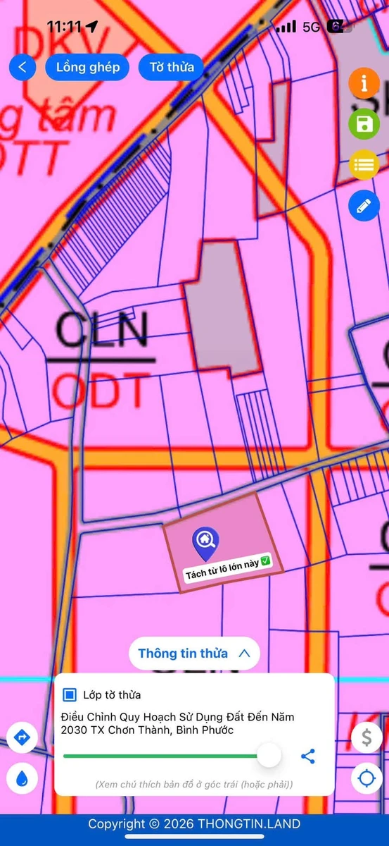 Bán đất Chơn Thành 245m2, giá 600 triệu - Ảnh thu nhỏ 4