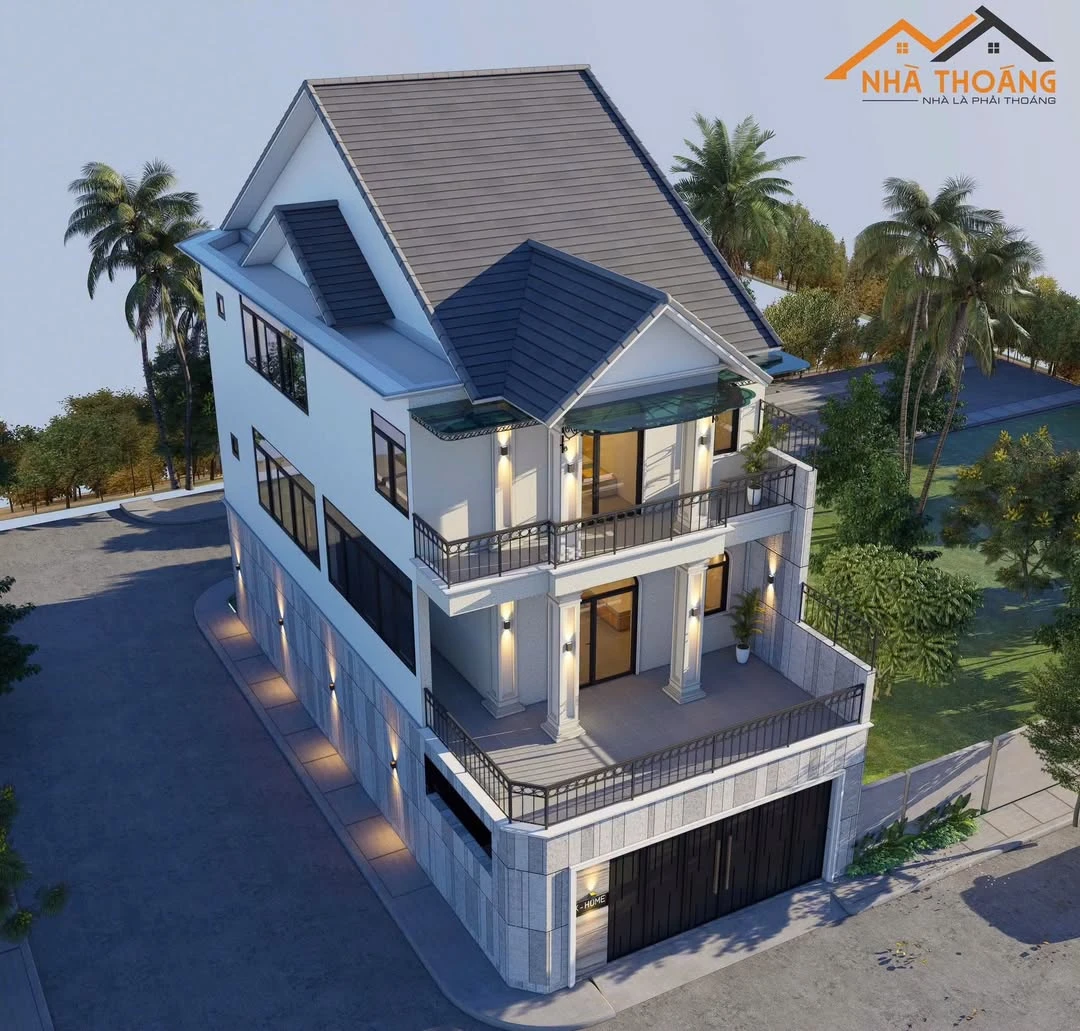 Nhà bán 3 tầng 136m2 mặt tiền 8m đường Nguyễn Trãi - Ảnh 1