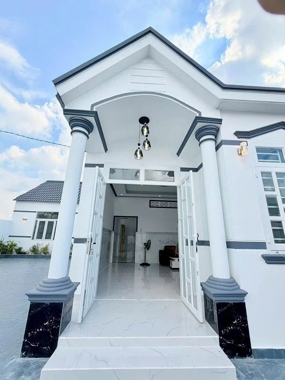 Bán nhà cấp 4 mái Thái 396m2 đất thổ cư, sân vườn, tại xã Phước Lâm, Cần Giuộc, Long An - Ảnh 1