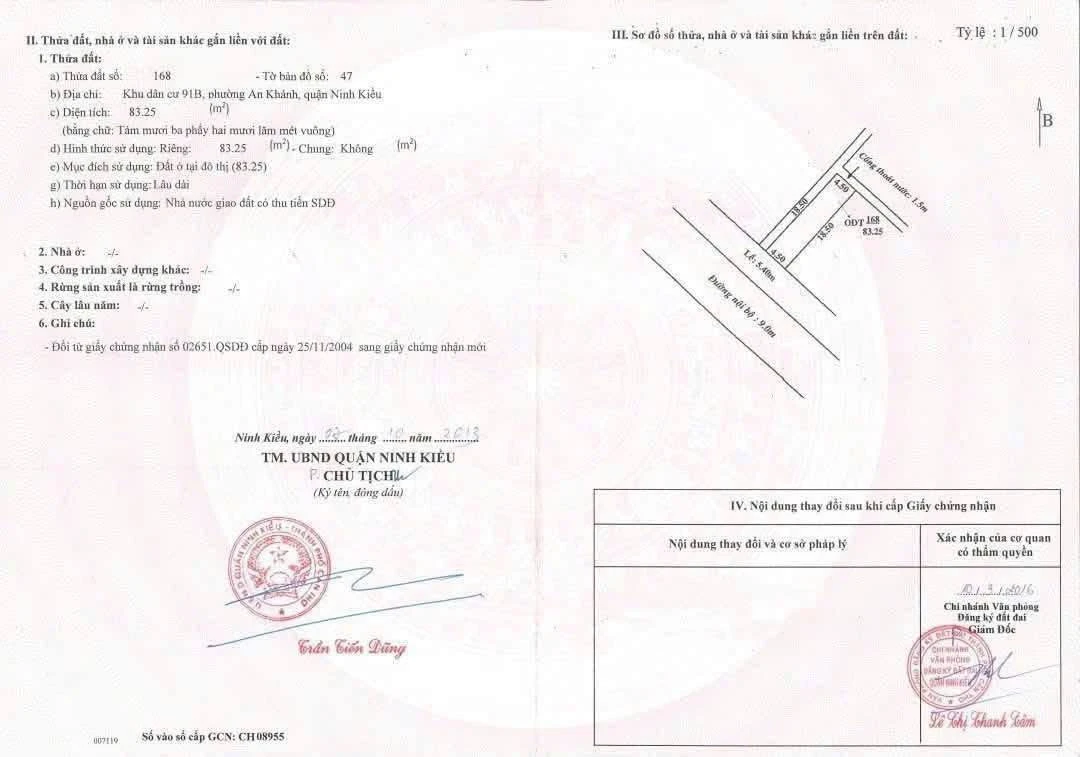 Bán nền mặt tiền Trần Hoàng Na 83,25m² tại Cần Thơ - Ảnh thu nhỏ 2