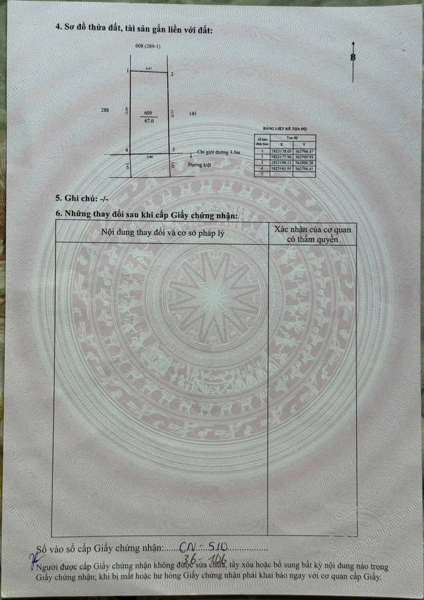 Bán đất mặt tiền kiệt Trung Đông, Mỹ Thượng, 67m2, 1 tỷ 3 - Ảnh thu nhỏ 2