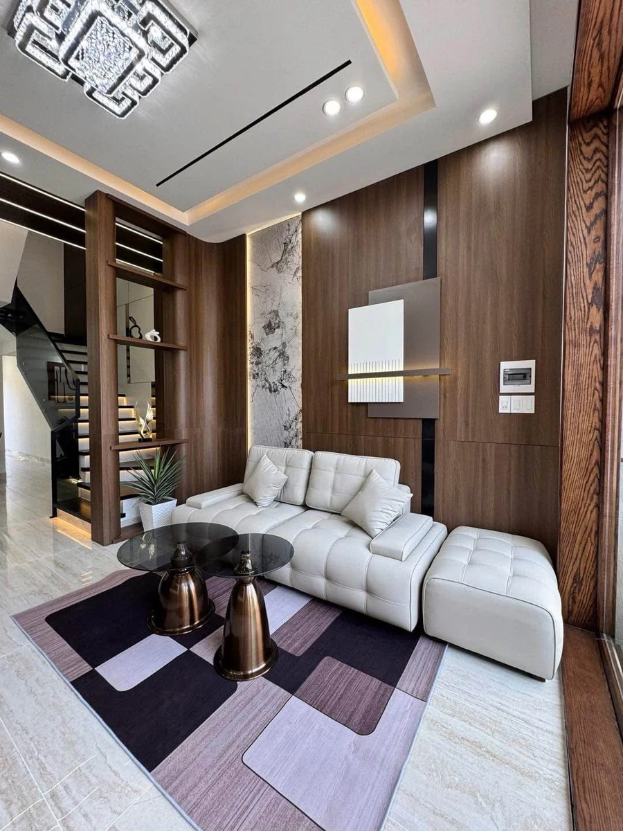 Nhà 3 tầng mặt tiền Tôn Đản 85m2 xây mới - Ảnh thu nhỏ 4