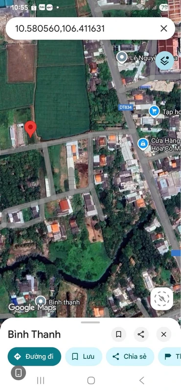 Bán đất 160m² Ấp Bình Cang 2, Huyện Thủ Thừa, Long An