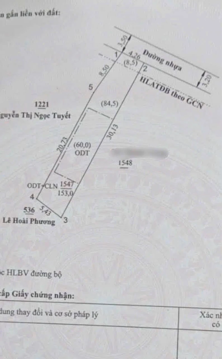Bán đất hẻm 424 Lê Hồng Phong 153m2, Bình Dương 3.35 tỷ - Ảnh 1