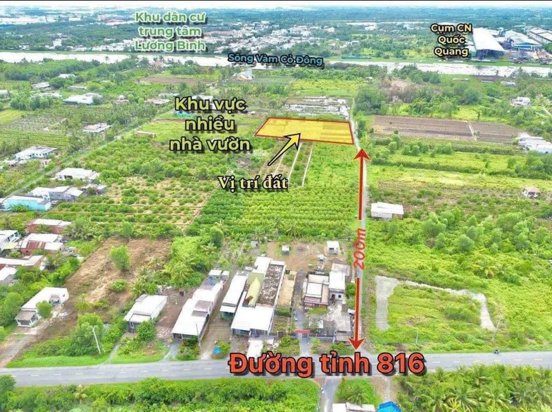 Bán lô đất vườn 3.000m² Xã Thạnh Hòa Bến Lức Long An