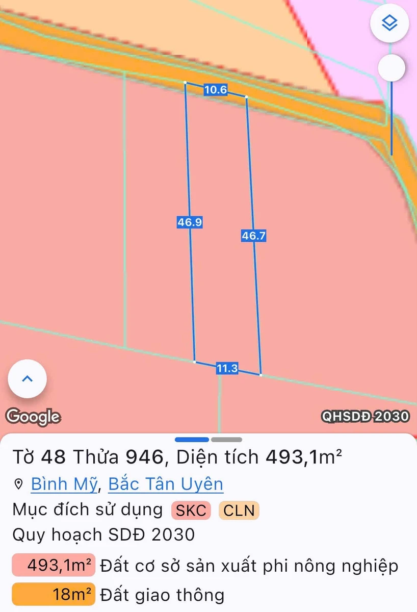 Bán đất Bình Mỹ 200m² giá 11 tỷ - Ảnh thu nhỏ 3