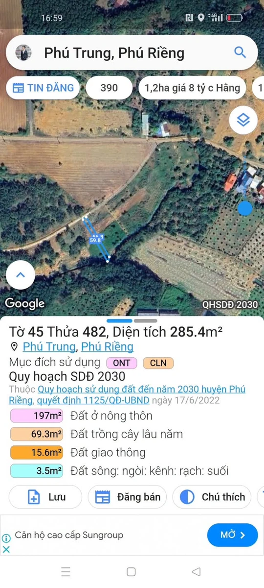 Bán đất Đồng Phú Bình Phước 280m2 250 triệu - Ảnh thu nhỏ 4