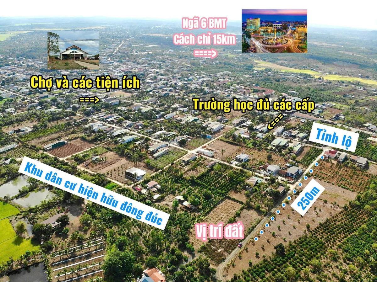 Bán đất thổ cư 160m² giá 355 triệu Buôn Ma Thuột - Ảnh thu nhỏ 3