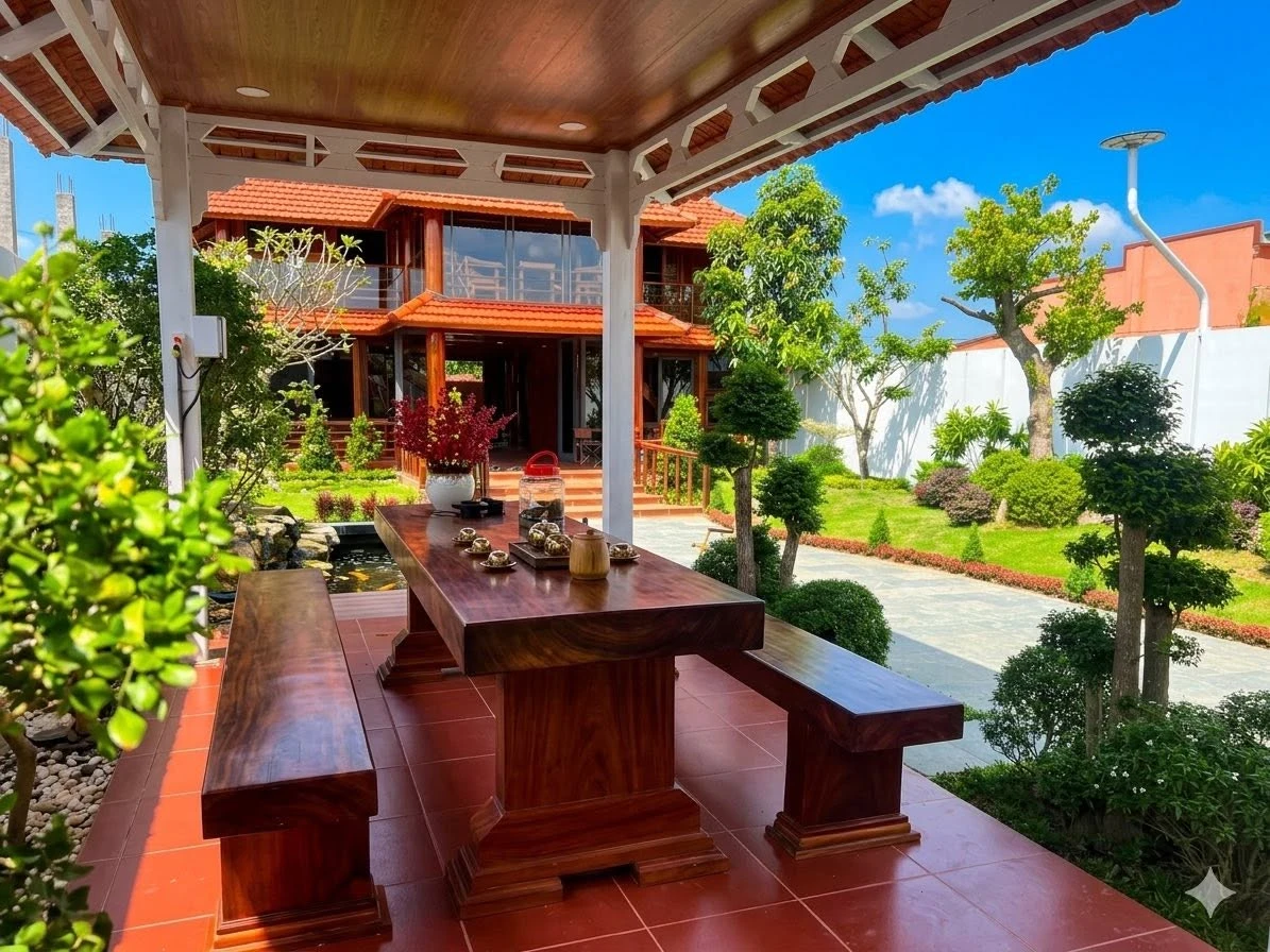 Bán biệt thự sân vườn sàn gỗ gần 300m2 tại Gò Công, Tiền Giang giá 3,2 tỷ - Ảnh thu nhỏ 4
