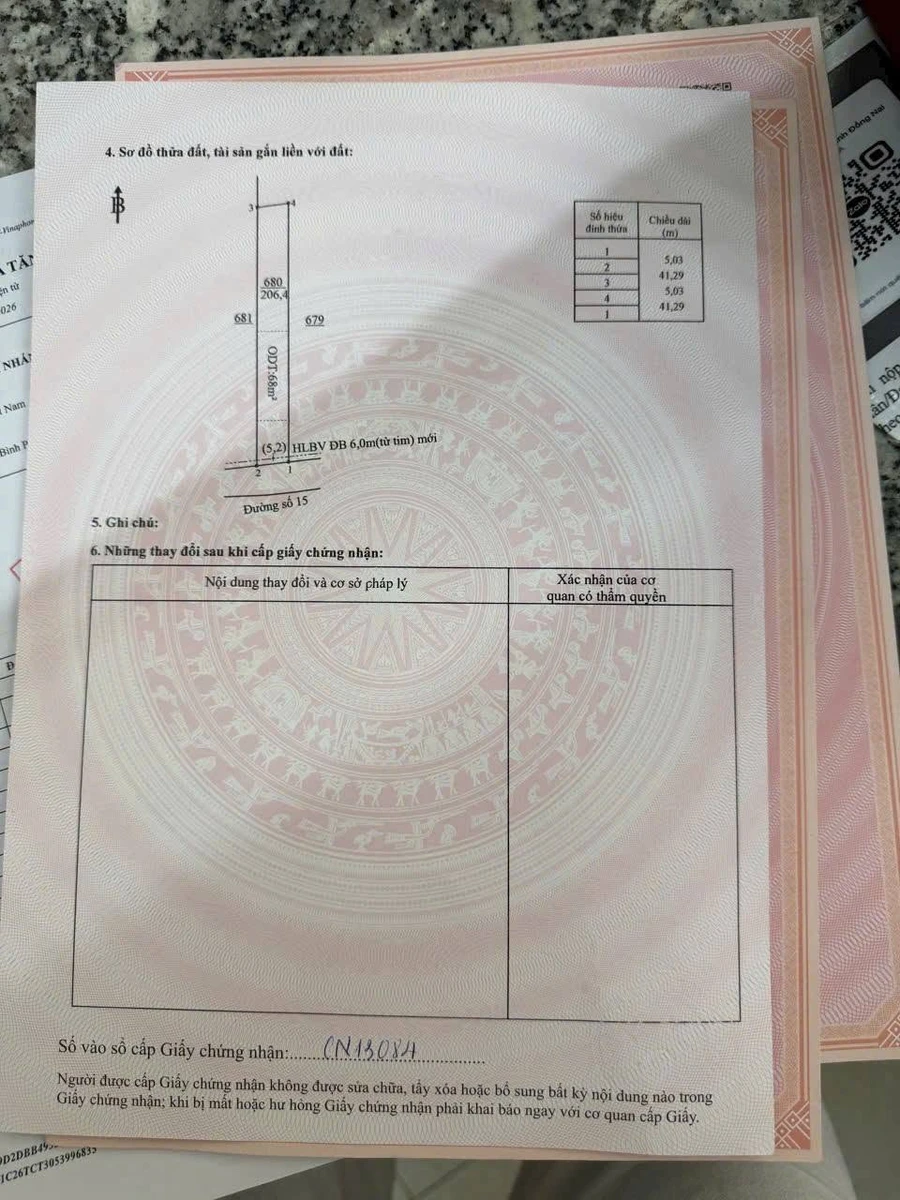 Bán đất 5x41m (205m²) thổ cư Chơn Thành, Bình Dương, giá 400 triệu - Ảnh thu nhỏ 4
