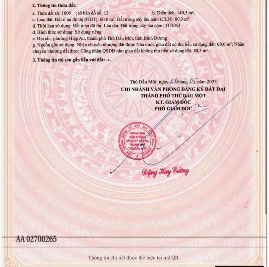 Bán đất Phú An (Hiệp An cũ), 60 m², 2,35 tỷ - Ảnh thu nhỏ 2